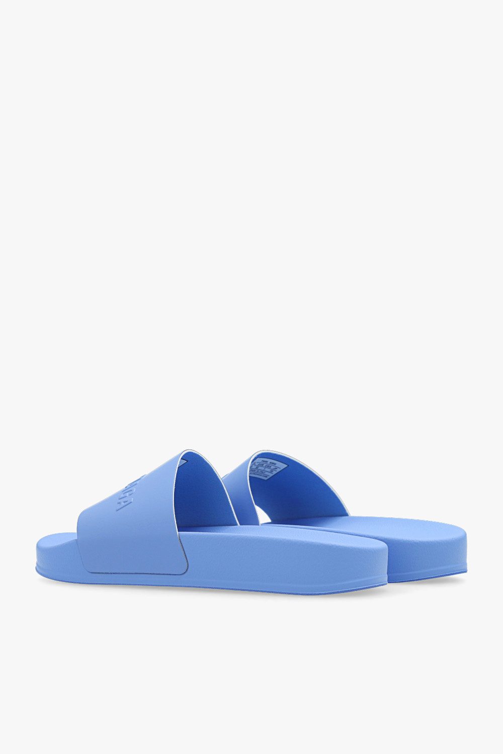 Blue Slides with logo Balenciaga Kids Vitkac Italy